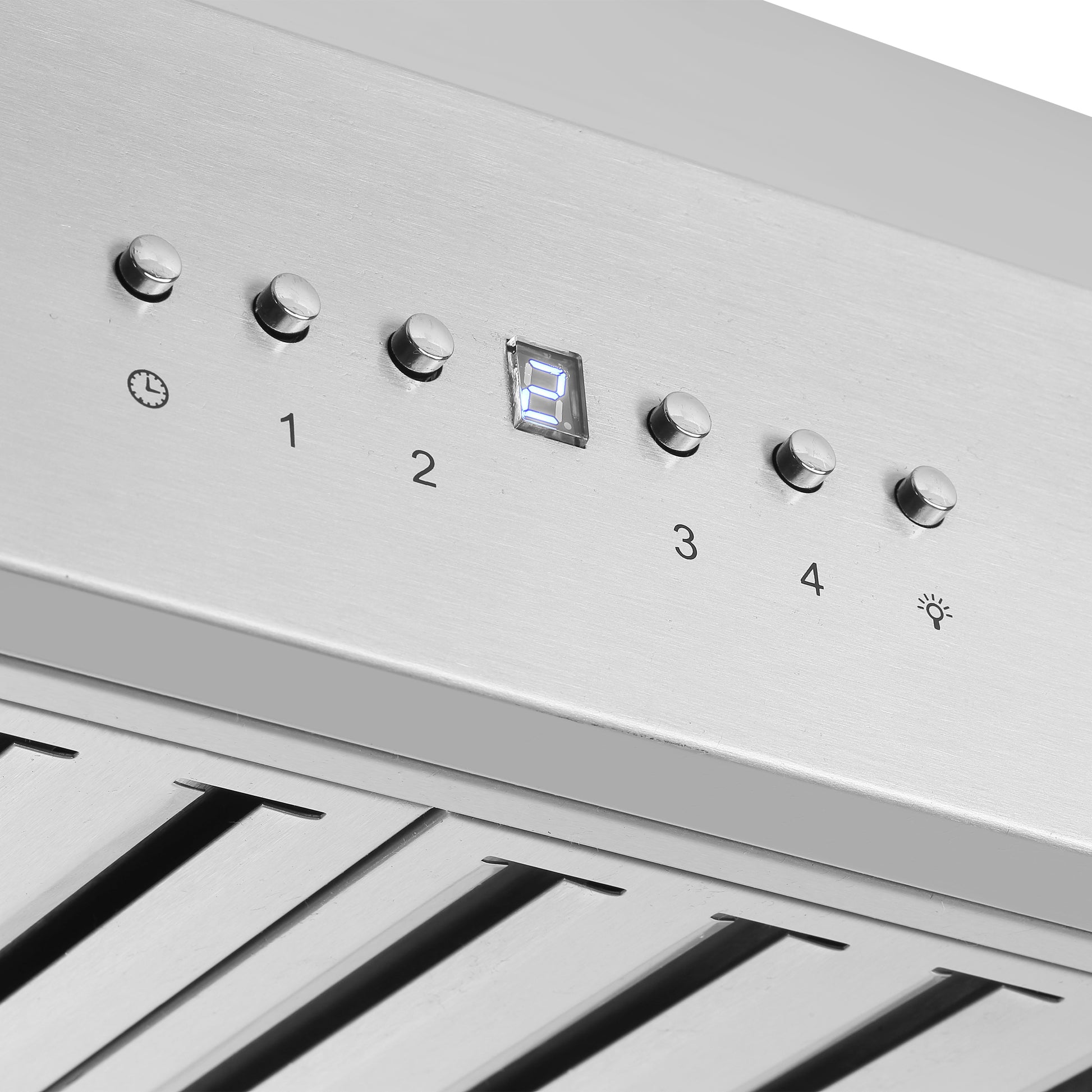 Forno Coppito 30-Inch Island Range Hood, Stainless Steel, LED Lighting, Adjustable Fan Speeds - Forno Appliances