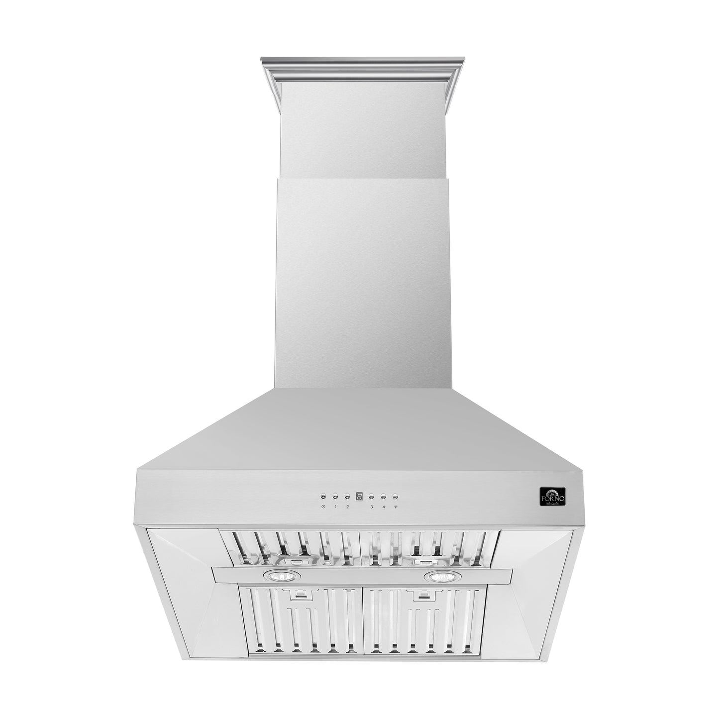 Forno Coppito 30-Inch Island Range Hood, Stainless Steel, LED Lighting, Adjustable Fan Speeds - Forno Appliances