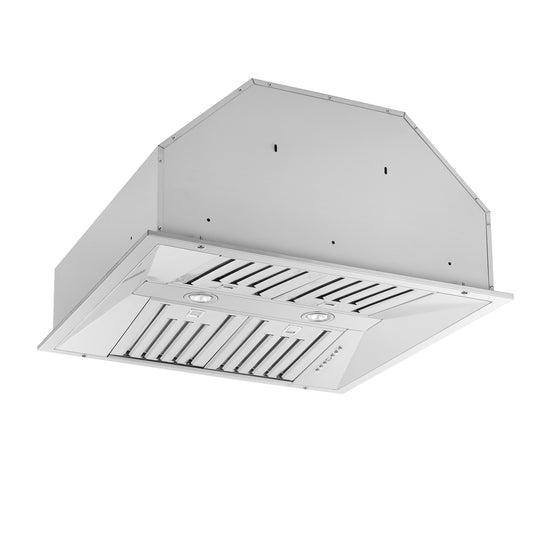 Forno Altilia 30-Inch Insert Range Hood, Stainless Steel, LED Lighting, Baffle Filters - Forno Appliances