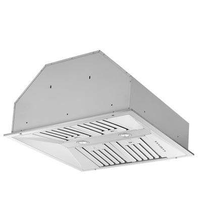 Forno Altilia 30-Inch Insert Range Hood, Stainless Steel, LED Lighting, Baffle Filters - Forno Appliances
