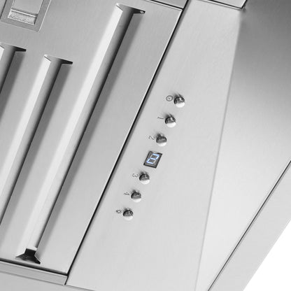 Forno Altilia 30-Inch Insert Range Hood, Stainless Steel, LED Lighting, Baffle Filters - Forno Appliances