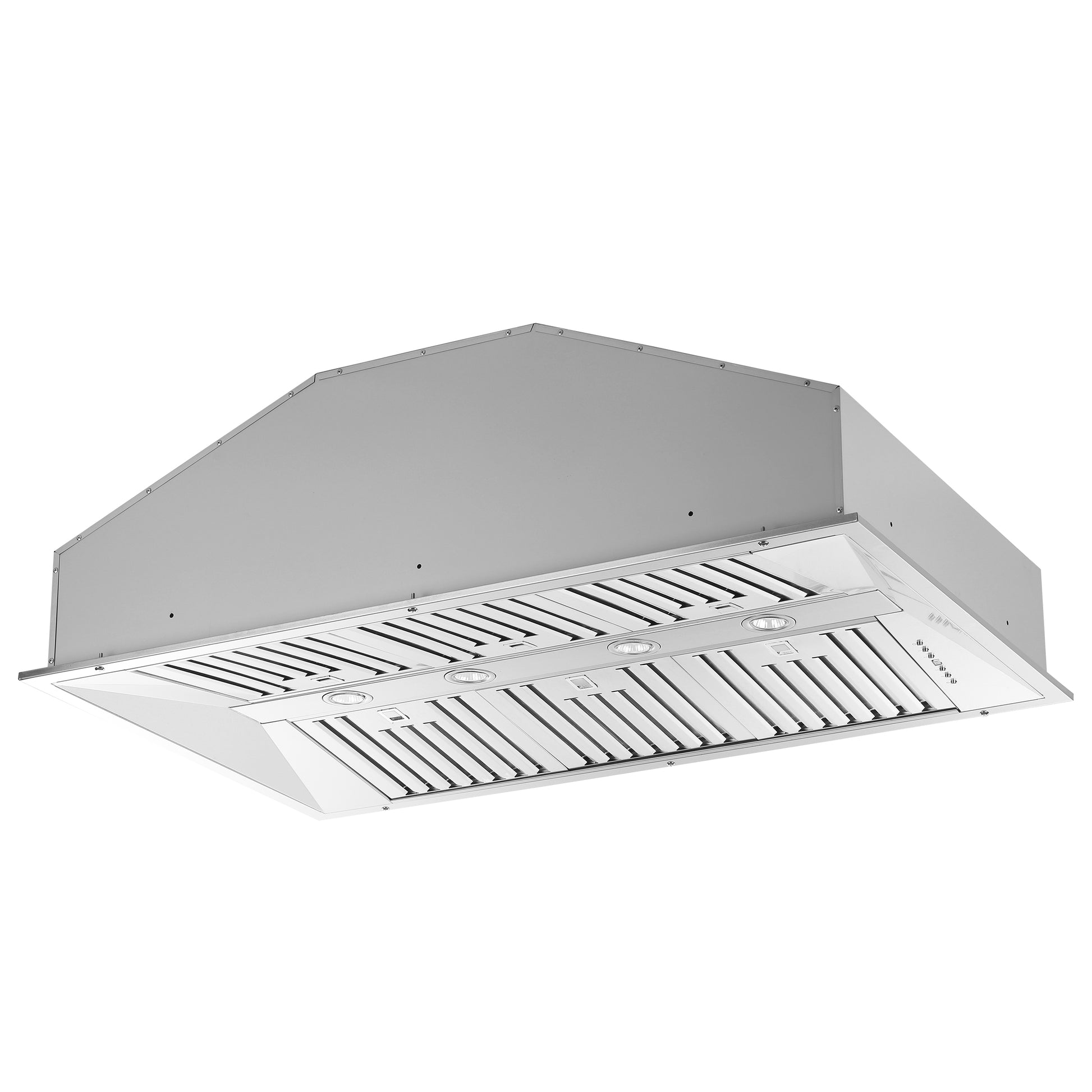 Forno Altilia 48-Inch Insert Range Hood, Stainless Steel, LED Lighting, Baffle Filters - Forno Appliances