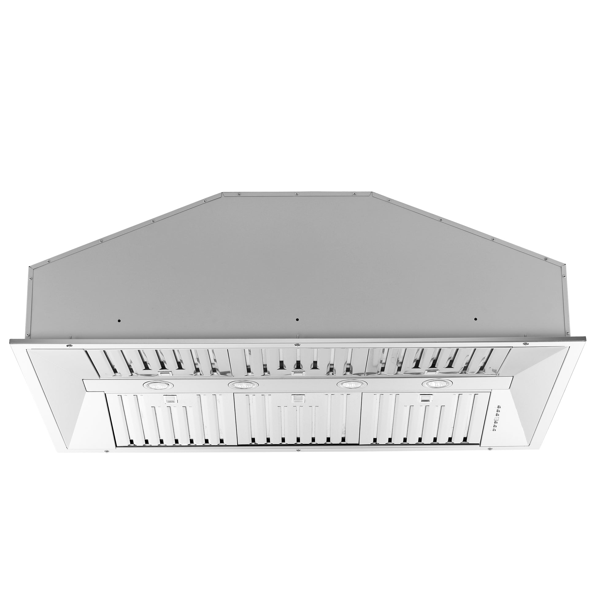 Forno Altilia 48-Inch Insert Range Hood, Stainless Steel, LED Lighting, Baffle Filters - Forno Appliances