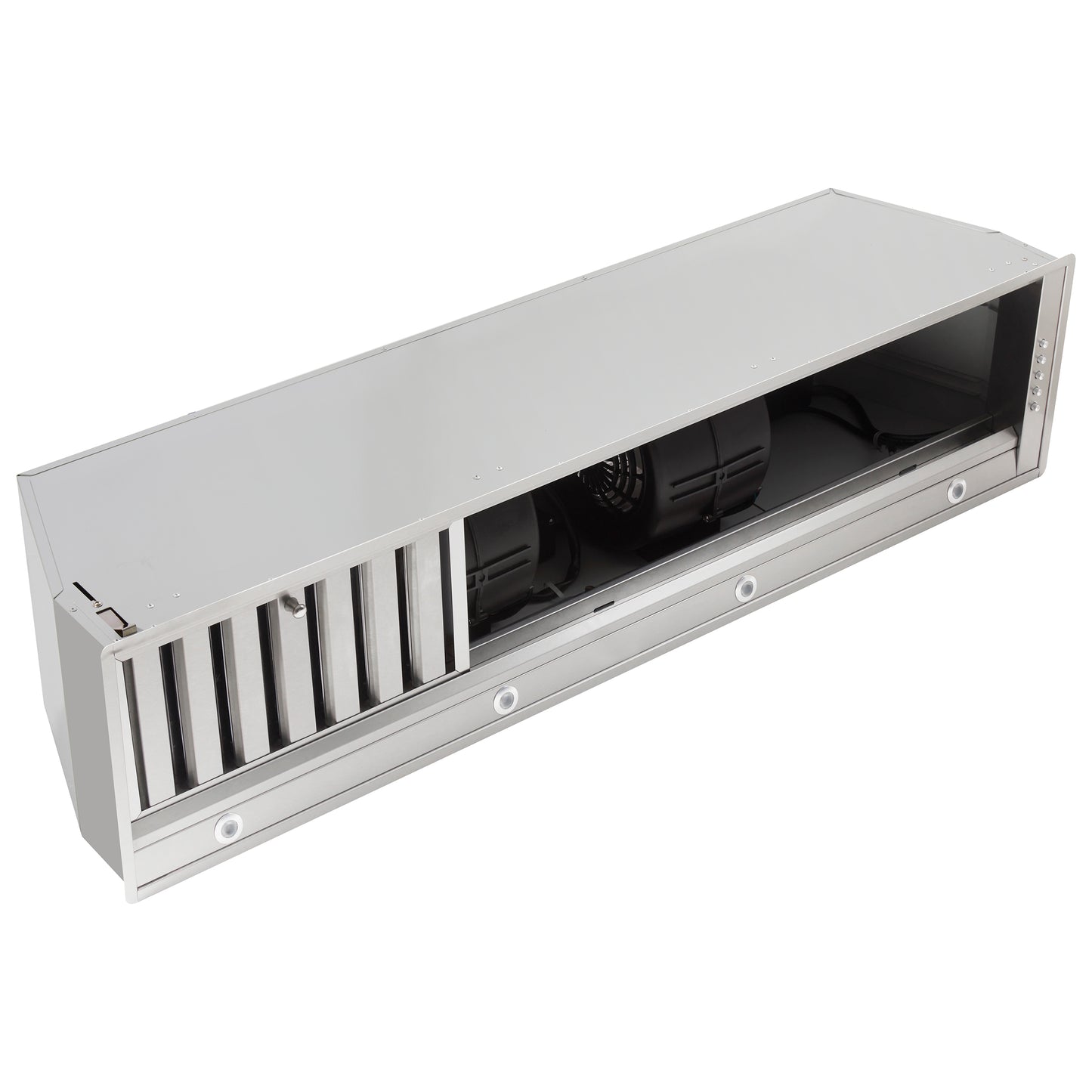 Forno Frassanito 48-Inch Recessed Range Hood, Stainless Steel Baffle Filters, LED Lighting - Forno Appliances