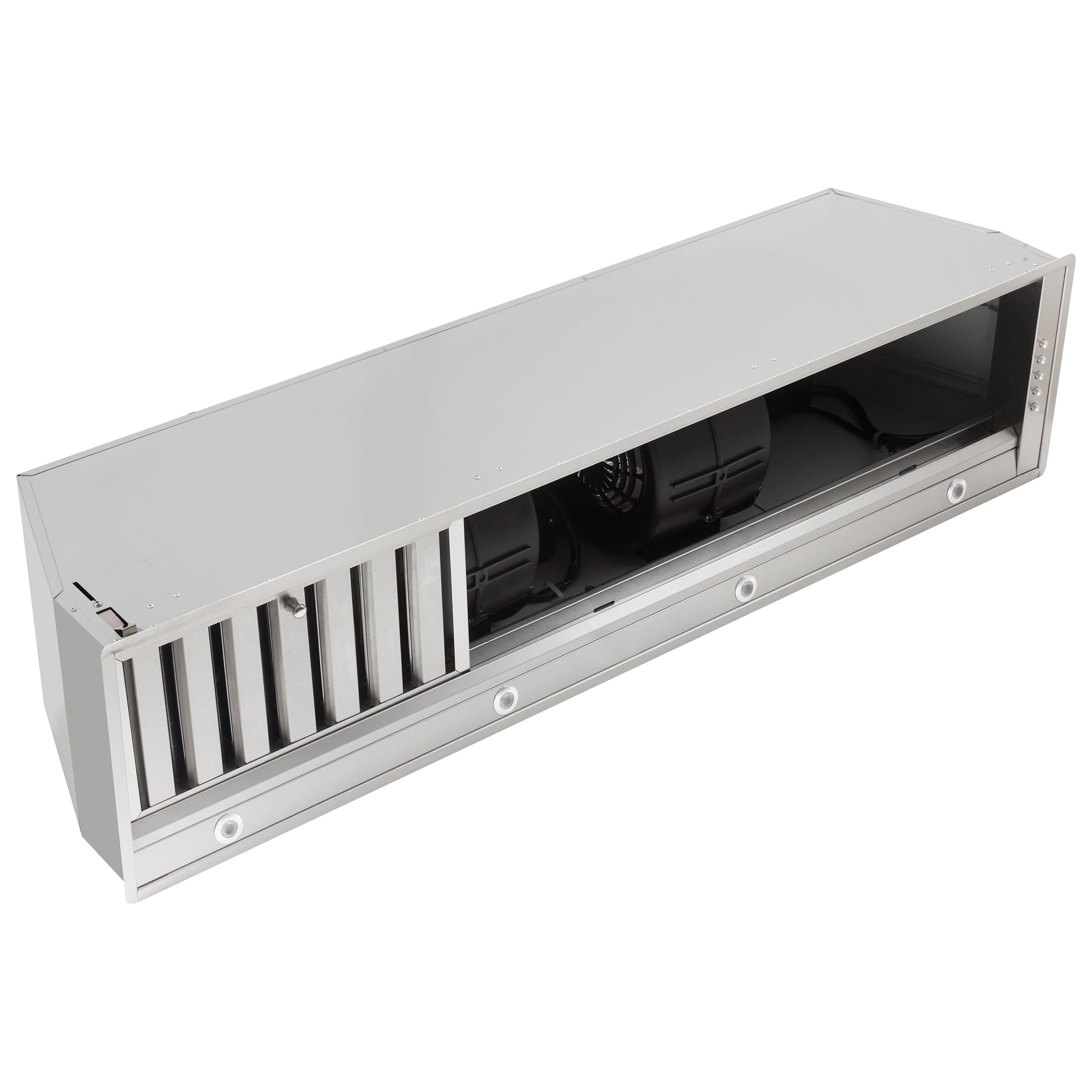 Forno Frassanito 48-Inch Recessed Range Hood, Stainless Steel Baffle Filters, LED Lighting - Forno Appliances