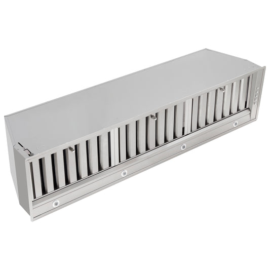 Forno Frassanito 48-Inch Recessed Range Hood, Stainless Steel Baffle Filters, LED Lighting - Forno Appliances