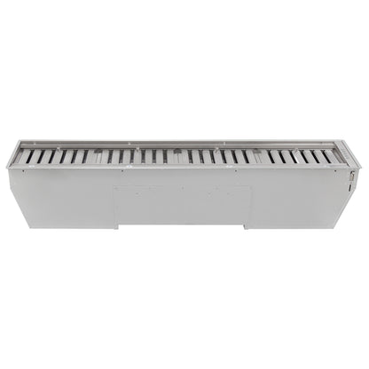 Forno Frassanito 60-Inch Recessed Range Hood, Stainless Steel Baffle Filters, LED Lighting - Forno Appliances