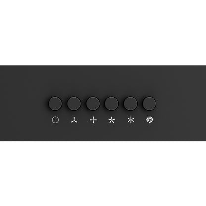 Forno Bari Espresso 30-Inch Under Cabinet Range Hood, Black, 600 CFM, LED Lighting, Dishwasher-Safe Baffle Filters, 3-Speed Fan Control - Forno Appliances