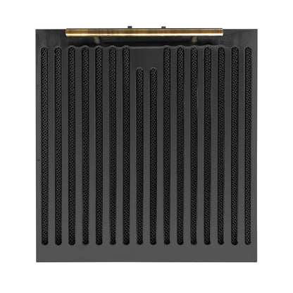 Forno Bari Espresso 30-Inch Under Cabinet Range Hood, Black, 600 CFM, LED Lighting, Dishwasher-Safe Baffle Filters, 3-Speed Fan Control - Forno Appliances