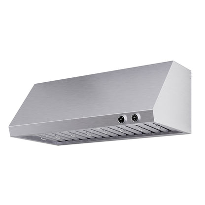 Forno Biagio 48-Inch Wall Mounted Range Hood, Stainless Steel, Heavy Duty - Forno Appliances
