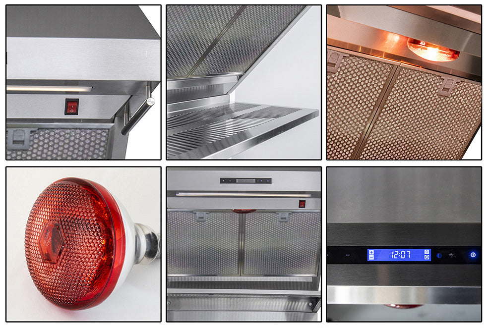 Forno Savona 30-Inch Wall Mount Range Hood, Hybrid Filters, Backsplash Included - Forno Appliances