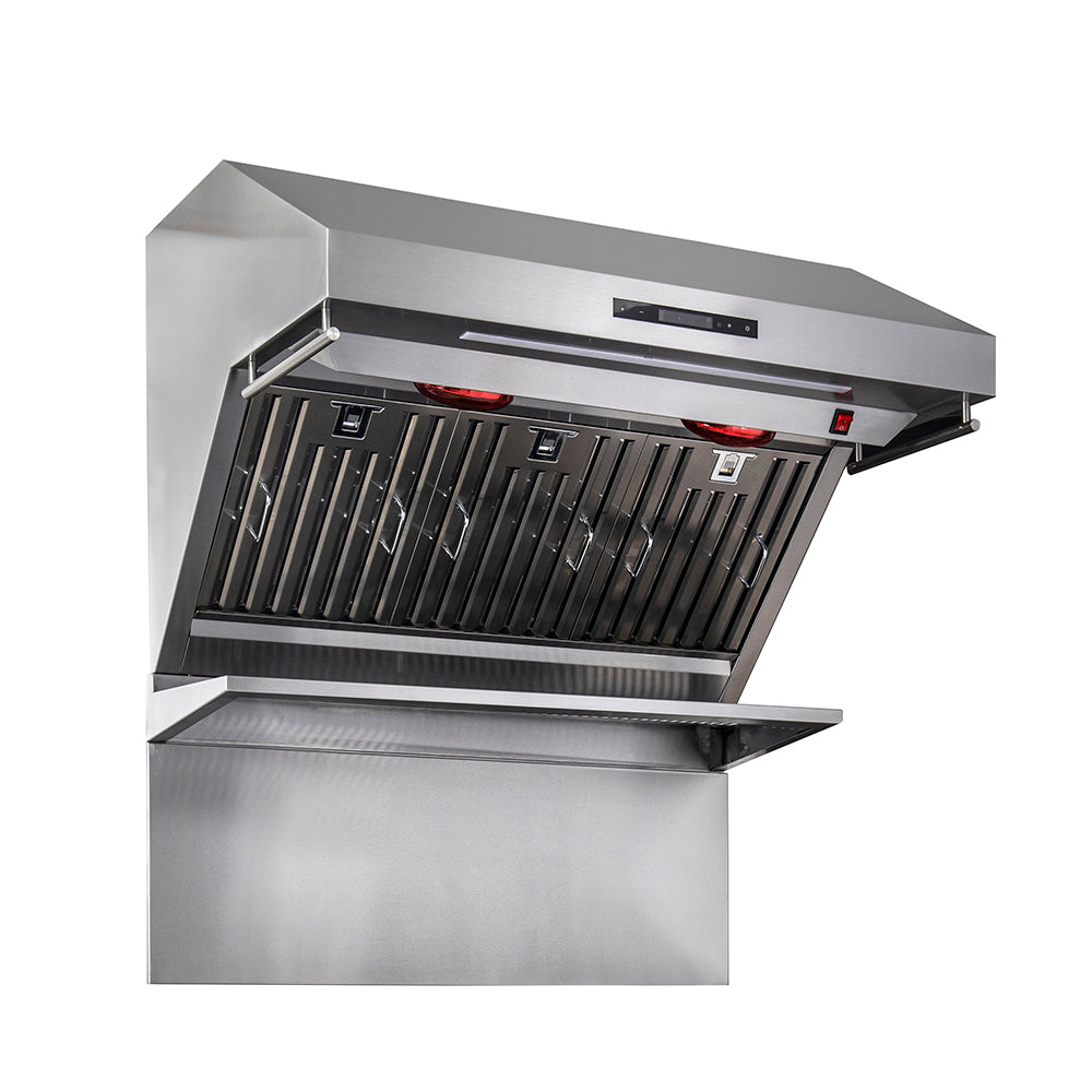Forno Savona 36-Inch Wall Mount Range Hood, Baffle Filters, Backsplash Included - Forno Appliances