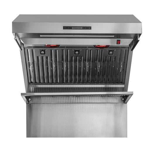 Forno Savona 36-Inch Wall Mount Range Hood, Baffle Filters, Backsplash Included - Forno Appliances