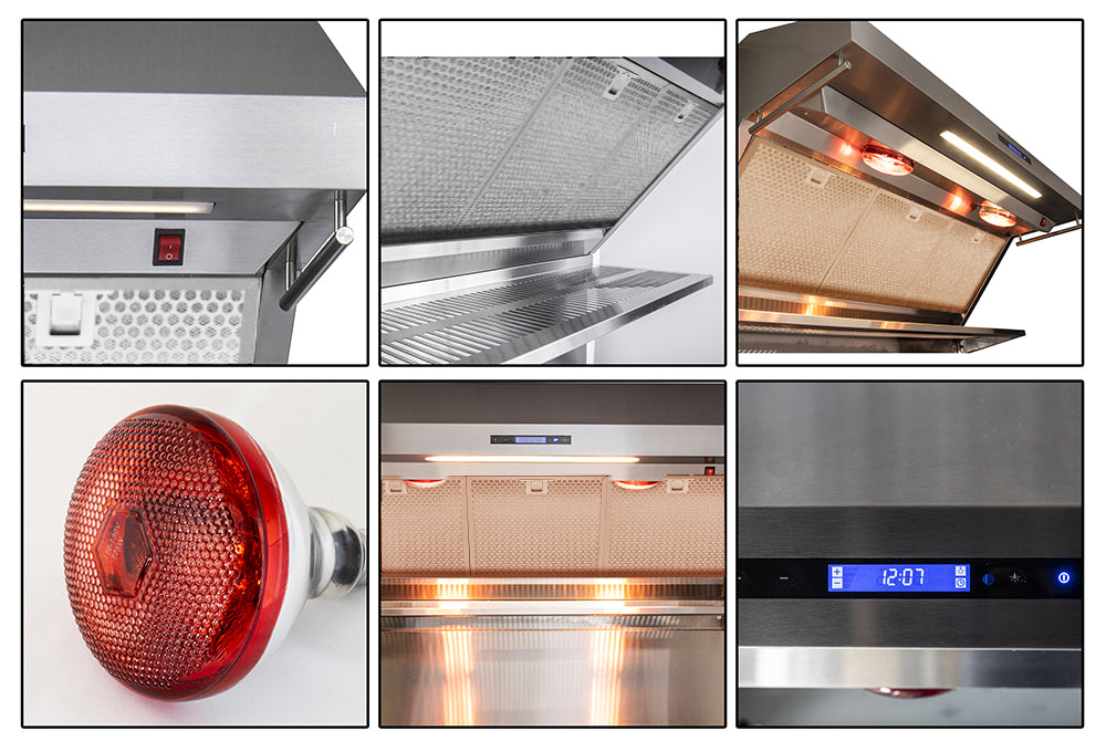Forno Savona 36-Inch Wall Mount Range Hood, Hybrid Filters, Backsplash Included - Forno Appliances