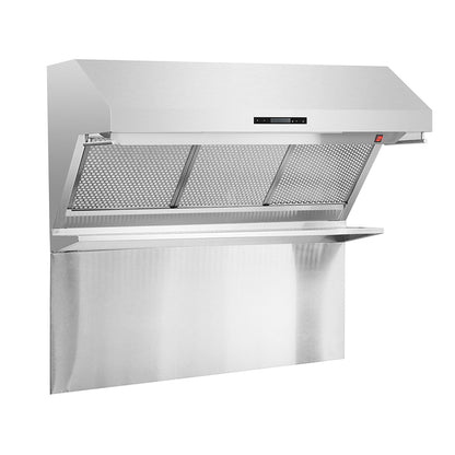 FORNO Premium 3-Piece Kitchen Bundle - FORNO Galiano 48" Freestanding Gas Range, FORNO Rizzuto 60" W. Dual Combo Convertible Refrigerator, FORNO 48" Wall Mount Range Hood - FBDL-018-02US - Forno Appliances
