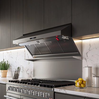 Forno Savona 48-Inch Wall Mount Range Hood, Hybrid Filters, Backsplash Included - Forno Appliances