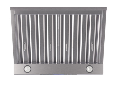 Forno Palazzo 30-Inch Wall Mounted Range Hood, Stainless Steel, Heavy Duty Baffle Filters, Remote Control - Forno Appliances