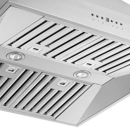 Forno Orvieto 30-Inch Wall Mount Range Hood, LED Lighting, Heavy Duty, Stainless Steel - Forno Appliances