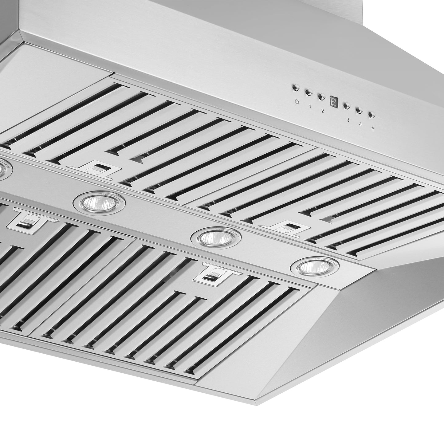 Forno Orvieto 36-Inch Wall Mount Range Hood, LED Lighting, Heavy Duty, Stainless Steel - Forno Appliances