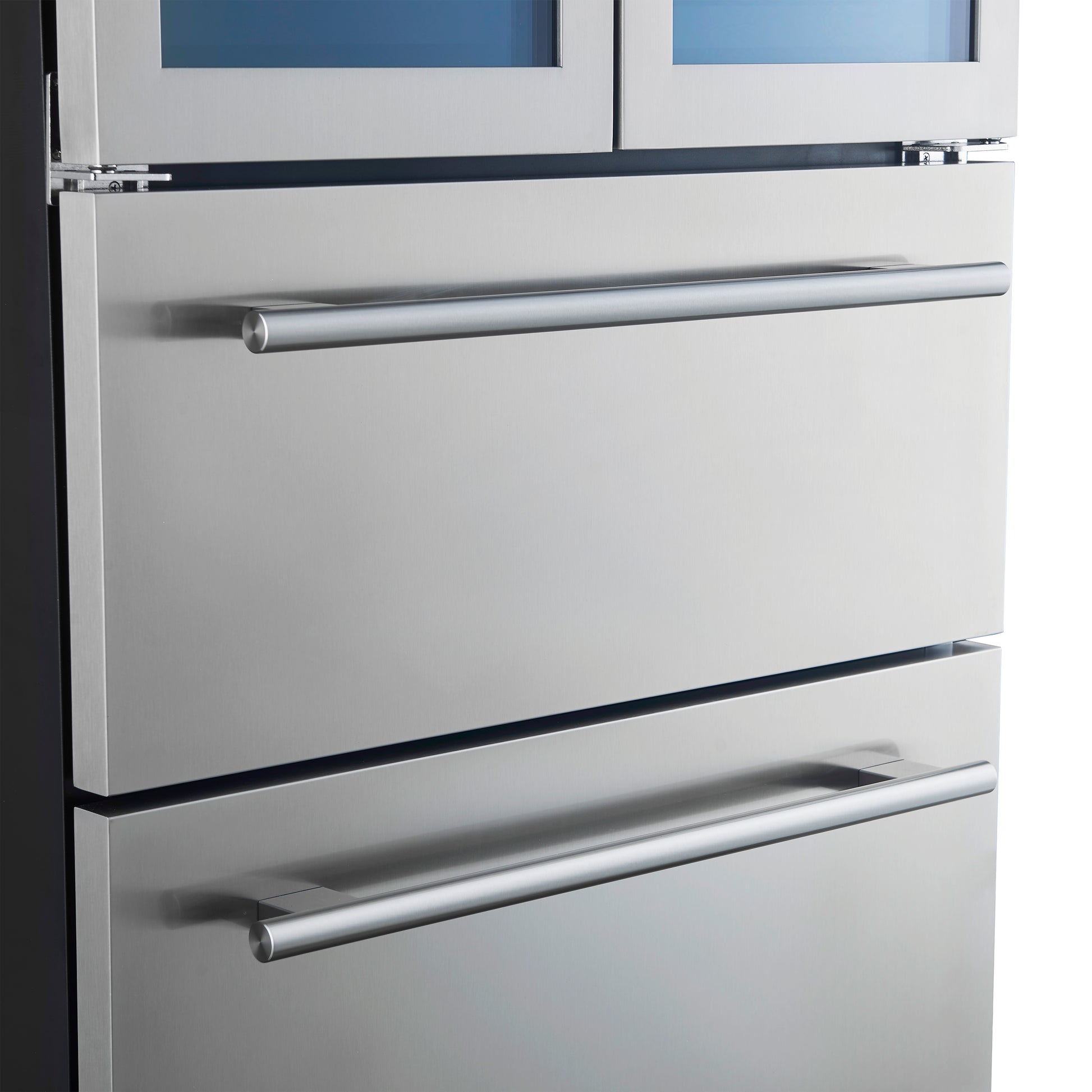 Forno Campania 32-Inch Wine Cooler, Stainless Steel, Dual Wine Zones, Two Beverage Drawers, 17.7 cu.ft - Forno Appliances