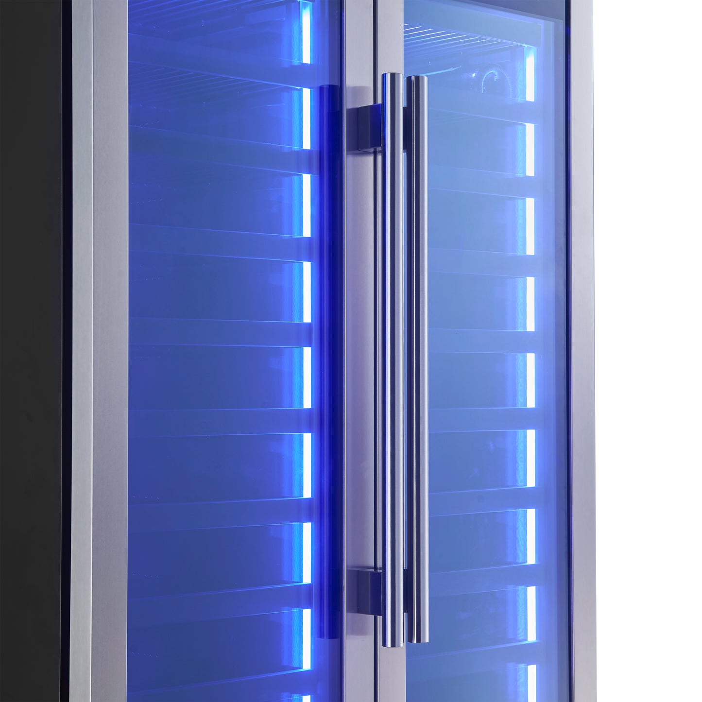 Forno Campania 32-Inch Wine Cooler, Stainless Steel, Dual Wine Zones, Two Beverage Drawers, 17.7 cu.ft - Forno Appliances