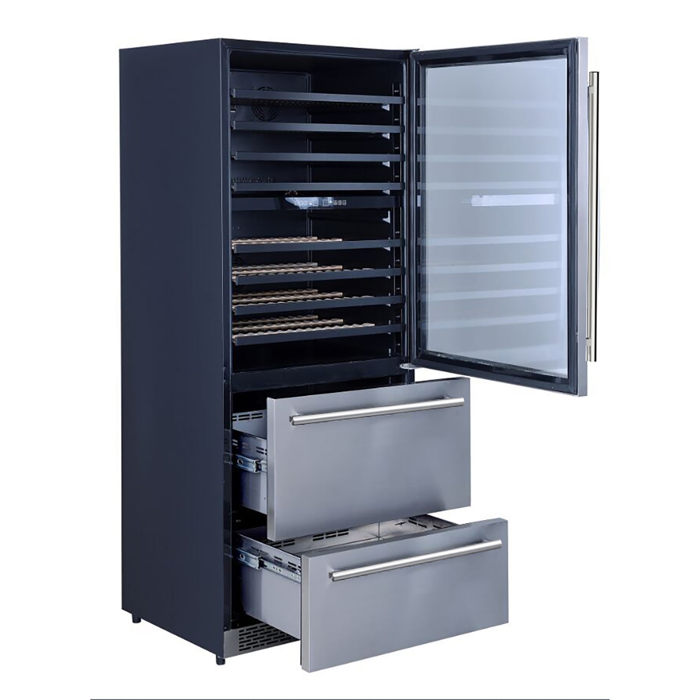 Forno Capraia 30-Inch Dual Temperature Zone Wine Cooler, Up to 144 Bottles, Two Refrigerated Drawers, Adjustable Temperature Zones - Forno Appliances