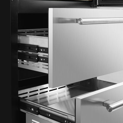 Forno Celano 30-Inch Dual Zone Wine Cooler and Beverage Cooler, 21.3 cu.ft, Stainless Steel - Forno Appliances