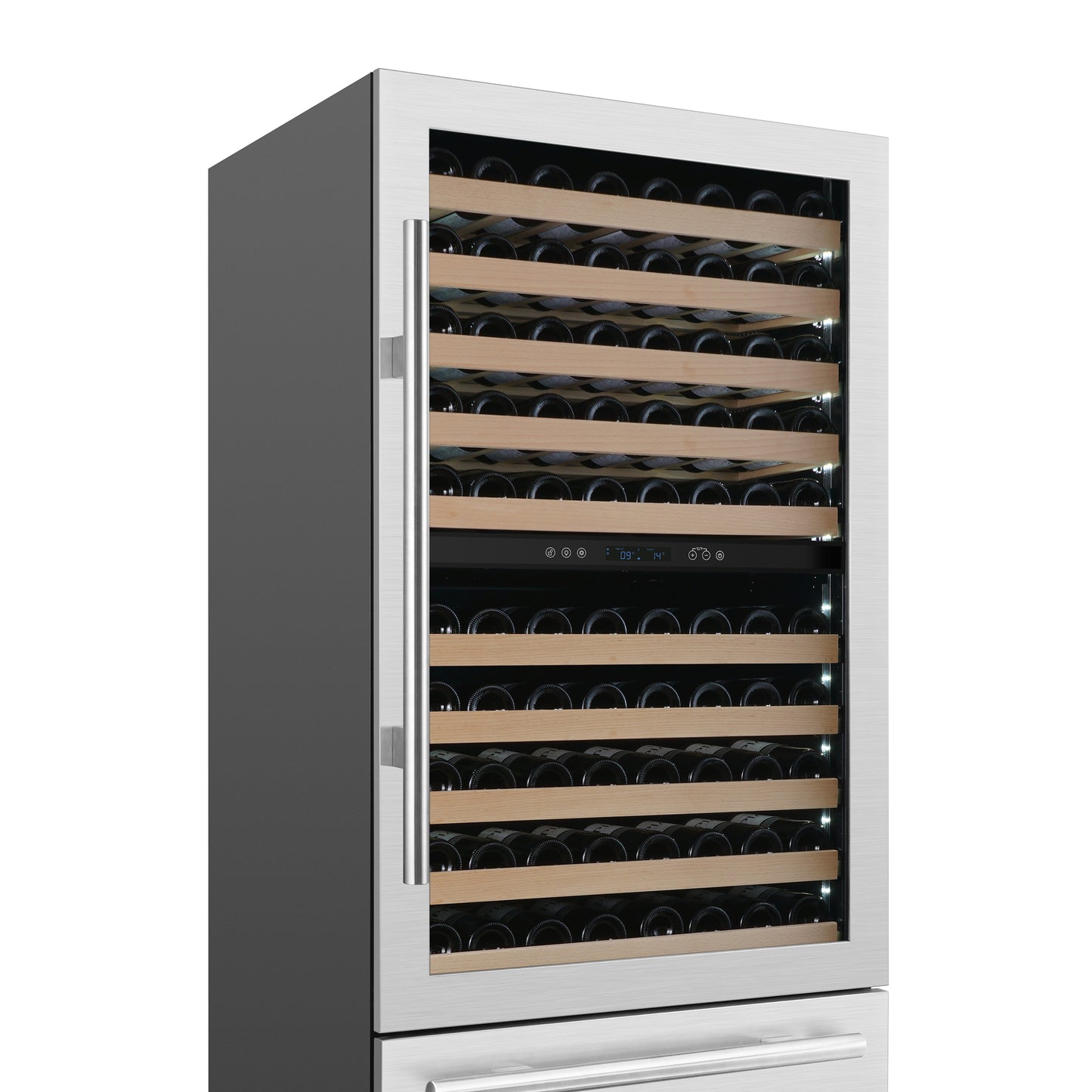 Forno Celano 30-Inch Dual Zone Wine Cooler and Beverage Cooler, 21.3 cu.ft, Stainless Steel - Forno Appliances