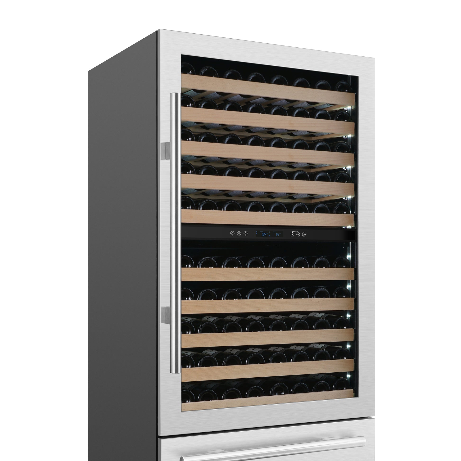 Forno Celano 30-Inch Dual Zone Wine Cooler and Beverage Cooler, 21.3 cu.ft, Stainless Steel - Forno Appliances