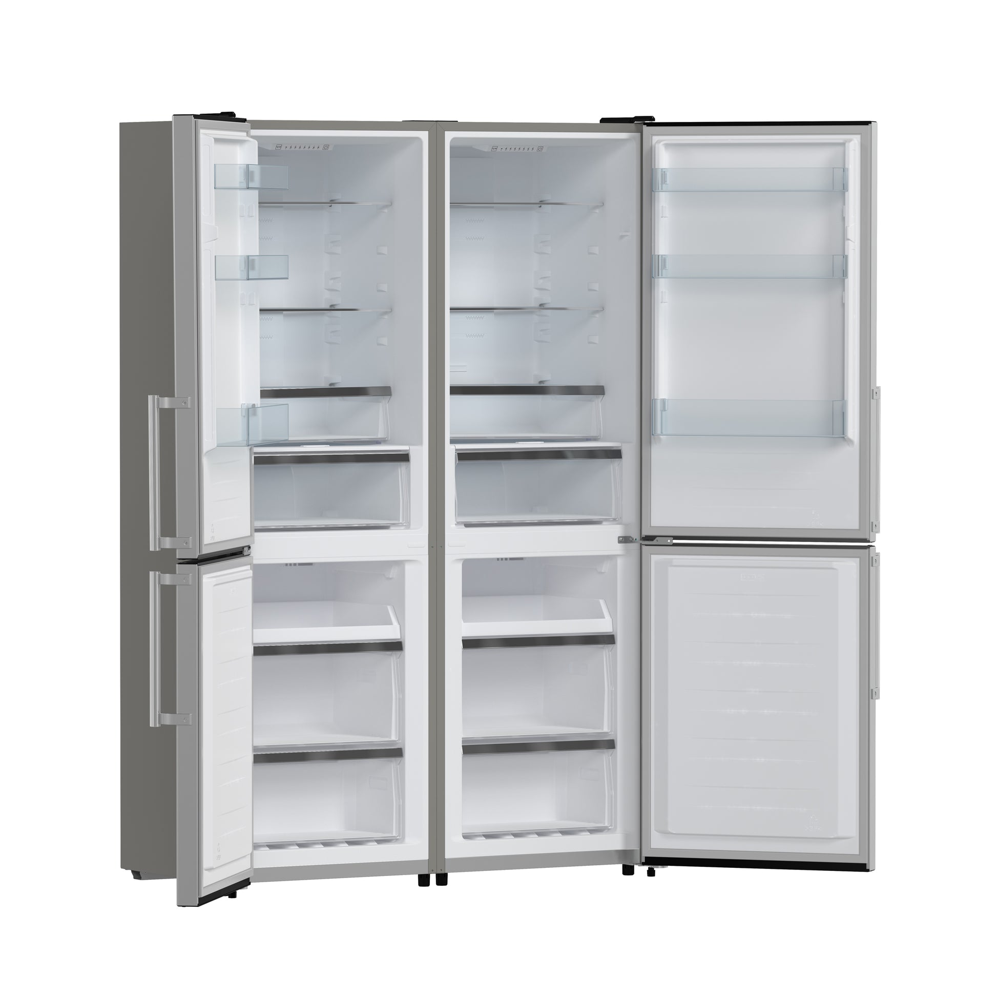 Forno Guardia 46.8-Inch Double Bottom Freezer Refrigerators, Total Capacity 21.6 cu.ft, ENERGY STAR Certified - Forno Appliances