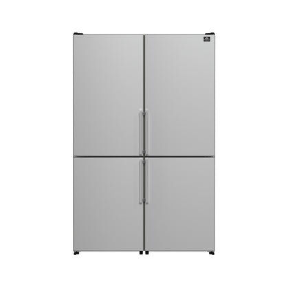 FORNO Premium 2-Piece Kitchen Bundle - Donatello 30" Induction Range, Guardia 46.8" Bottom Freezer Refrigerator - FBDL-008-01CAUS - Forno Appliances