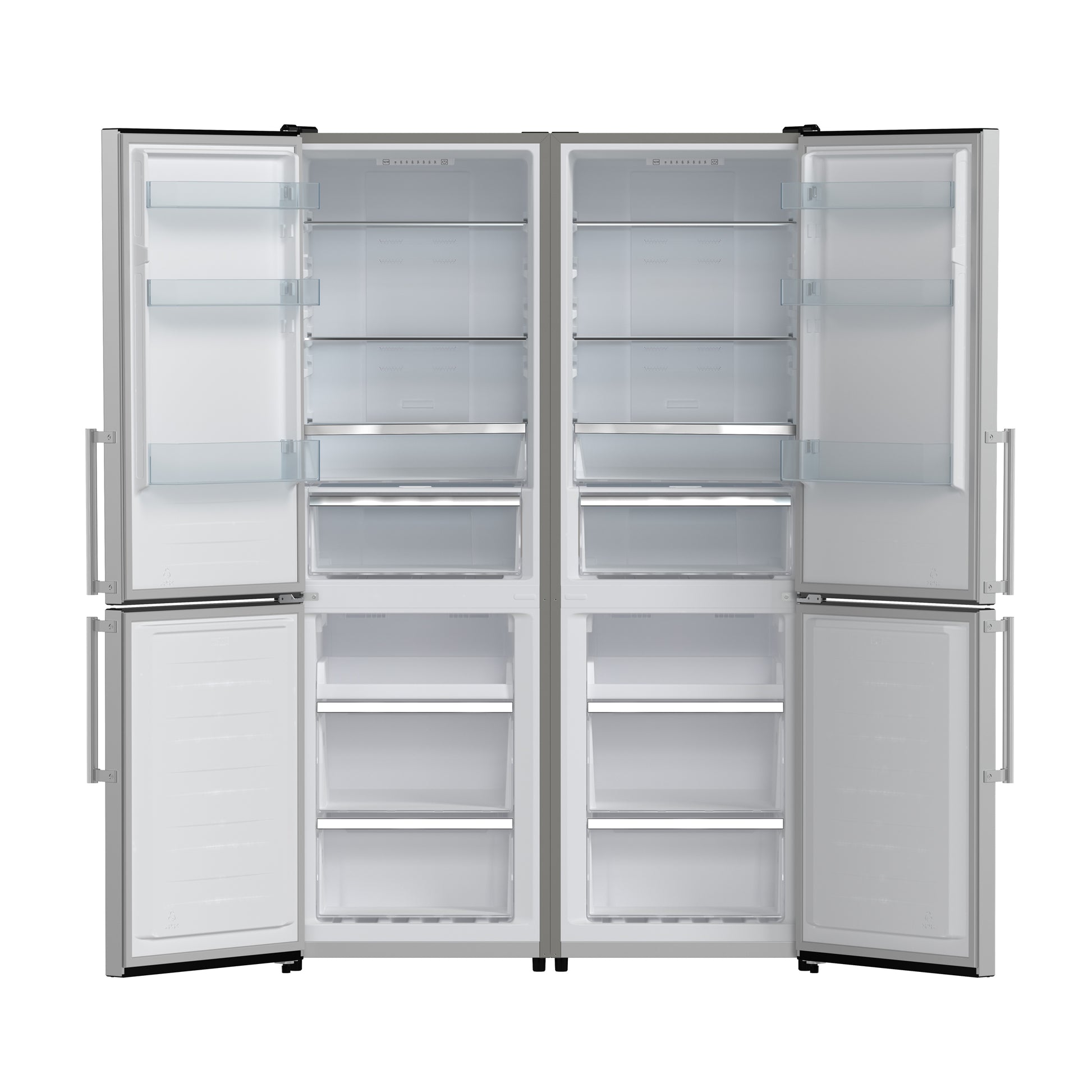 FORNO Premium 2-Piece Kitchen Bundle - Donatello 30" Induction Range, Guardia 46.8" Bottom Freezer Refrigerator - FBDL-008-01CAUS - Forno Appliances