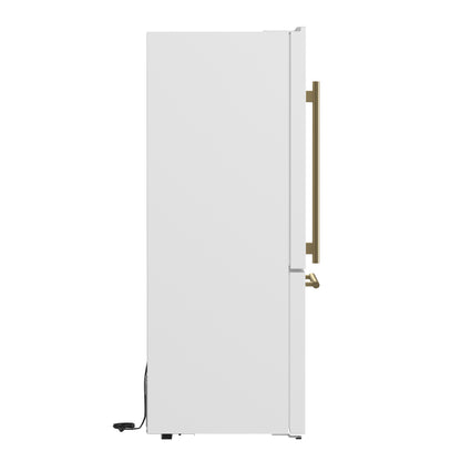 Forno Milano 2-Piece 62-Inch Freestanding Dual Bottom Freezer Refrigerator, White – 34.4 cu.ft, Touch Control, Ice Maker - Forno Appliances