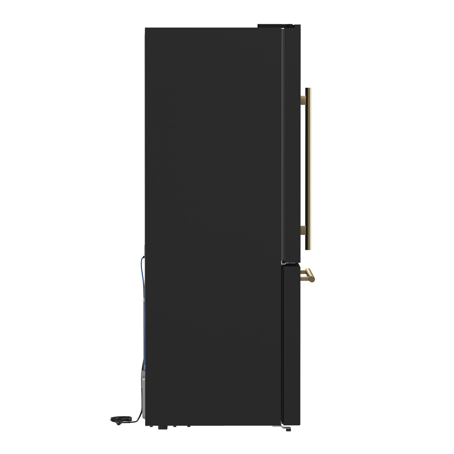 Forno Milano 2-Piece 62-Inch Freestanding Dual Bottom Freezer Refrigerator in Black – 34.4 cu.ft, Touch Control, Ice Maker - Forno Appliances