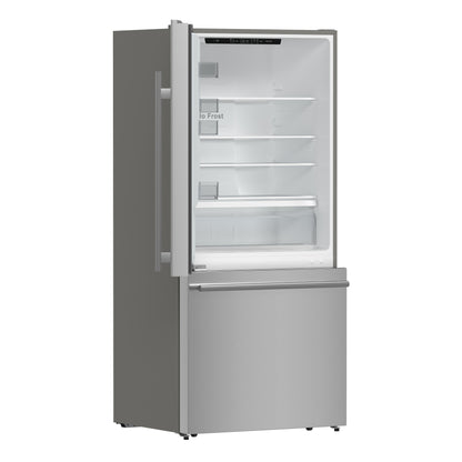 Forno Milano Espresso 31-Inch Stainless Steel Bottom Freezer Refrigerator, 17.2 cu.ft., Built-In Ice Maker, ENERGY STAR - Forno Appliances