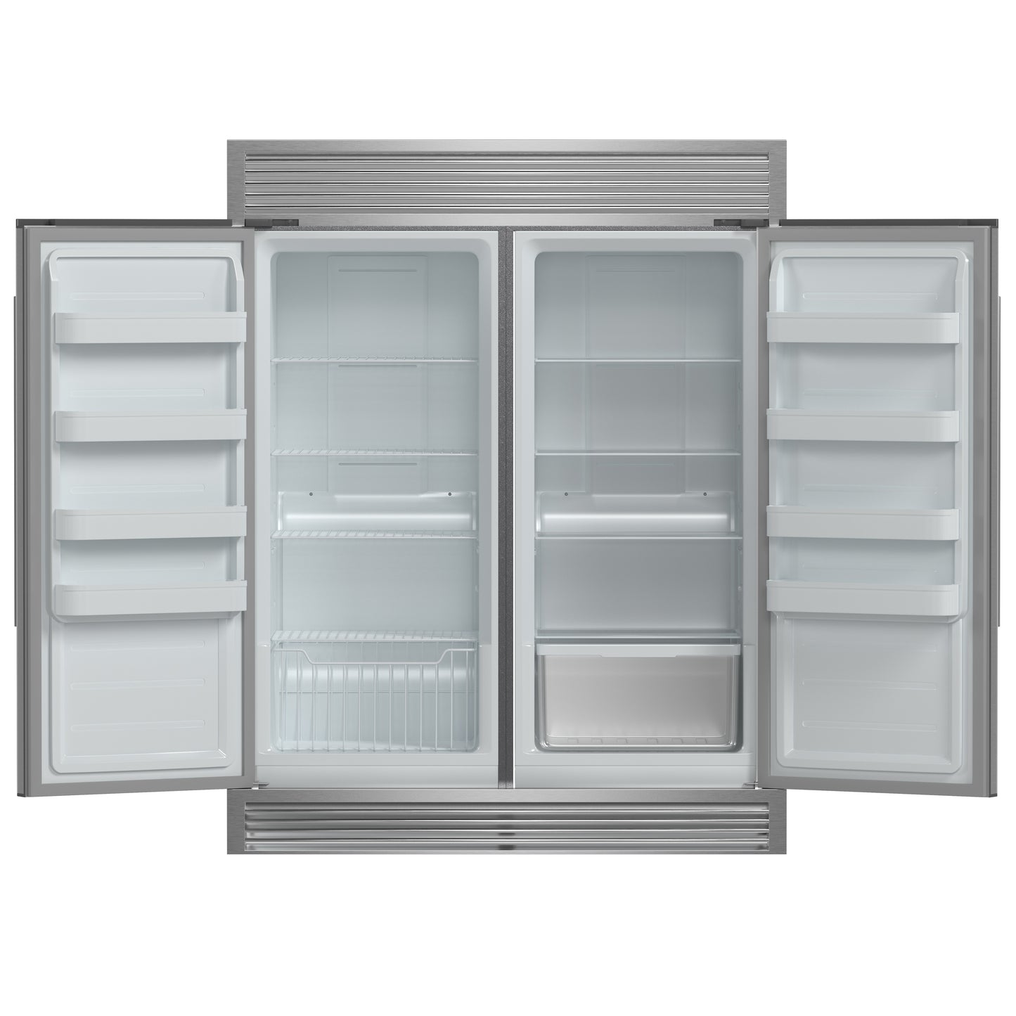 Ensemble réfrigérateur/congélateur convertible Forno Rizzuto 56 pouces, capacité totale 27,6 pi³, grille décorative, certifié ENERGY STAR - Forno Appliances