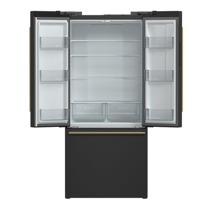 FORNO 2-Piece Black Kitchen Bundle - 30" Electric Range and 31" Bottom Freezer Refrigerator - Forno Appliances