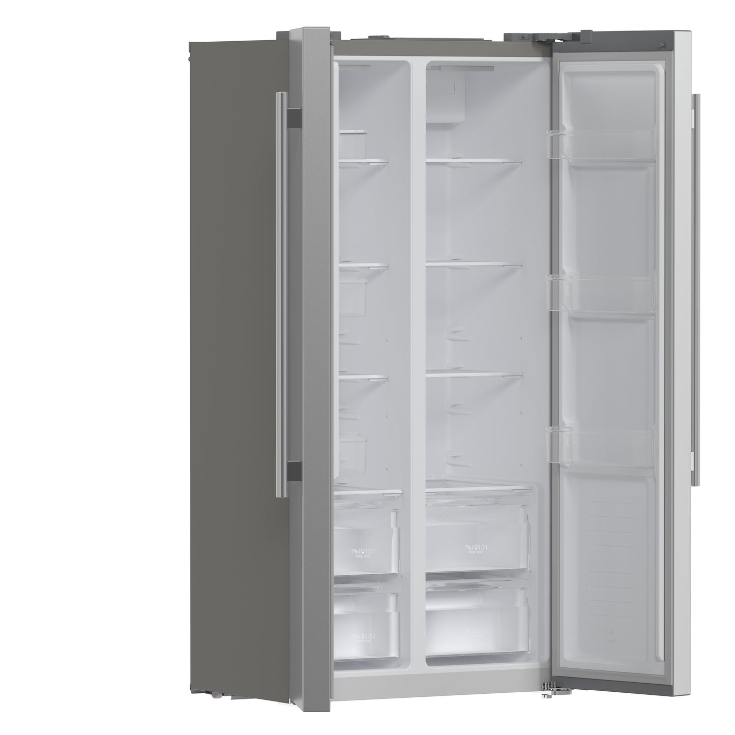Forno Salerno 33-Inch Side-by-Side Stainless Steel Refrigerator, 15.6 cu.ft, ENERGY STAR Certified - Forno Appliances