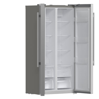 Forno Salerno 33-Inch Side-by-Side Stainless Steel Refrigerator, 15.6 cu.ft, ENERGY STAR Certified - Forno Appliances