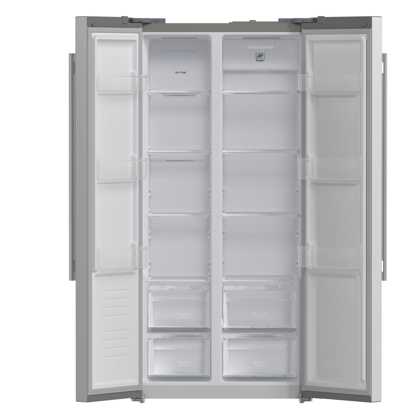 Forno Salerno 33-Inch Side-by-Side Stainless Steel Refrigerator, 15.6 cu.ft, ENERGY STAR Certified - Forno Appliances