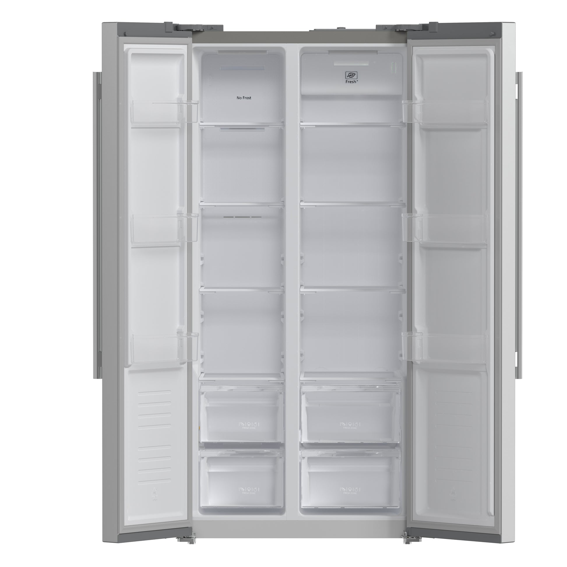Forno Salerno 33-Inch Side-by-Side Stainless Steel Refrigerator, 15.6 cu.ft, ENERGY STAR Certified - Forno Appliances