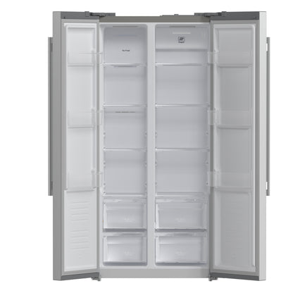 Forno Salerno 33-Inch Side-by-Side Stainless Steel Refrigerator, 15.6 cu.ft, ENERGY STAR Certified - Forno Appliances