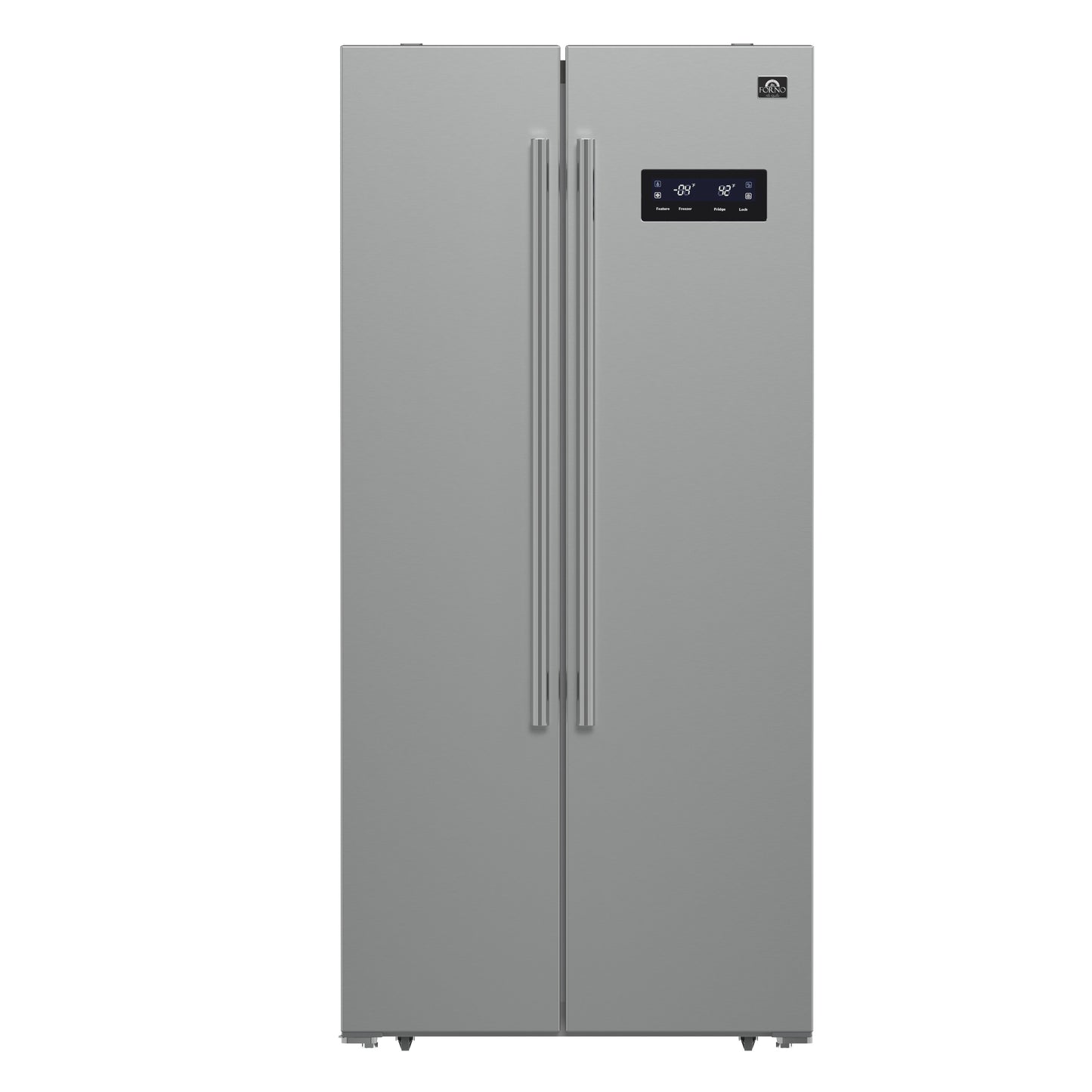 Pack cuisine premium FORNO 2 pièces - cuisinière à gaz Marco 30-inch en acier inoxydable, réfrigérateur côte à côte Forno Salerno 33" en acier inoxydable 15.6 cu.ft - FBDL-021-01CAUS - Forno Appliances