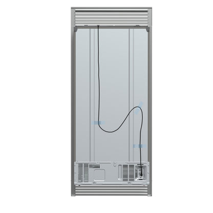 Forno Salerno 37-Inch Built-In Stainless Steel Refrigerator, 15.6 cu.ft, Decorative Grill, ENERGY STAR Certified - Forno Appliances