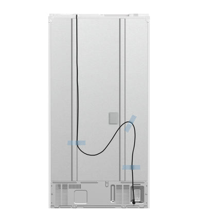 Forno Moena Espresso 36-Inch White French Door Refrigerator, 19.2 Cu. Ft., Frost-Free, Automatic Ice Maker, ENERGY STAR Certified - Forno Appliances