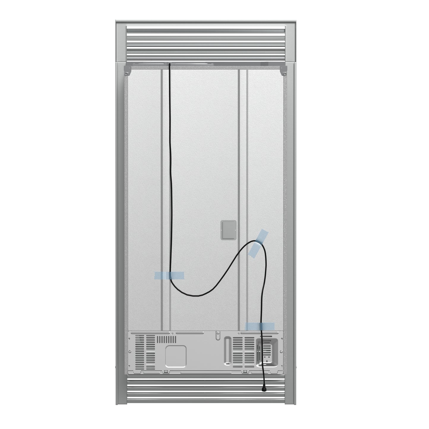 Forno Moena 40-Inch French Door Refrigerator, Stainless Steel, 19.2 cu.ft, Decorative Grill, ENERGY STAR Certified - Forno Appliances