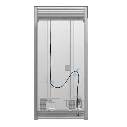 Forno Moena 40-Inch French Door Refrigerator, Stainless Steel, 19.2 cu.ft, Decorative Grill, ENERGY STAR Certified - Forno Appliances
