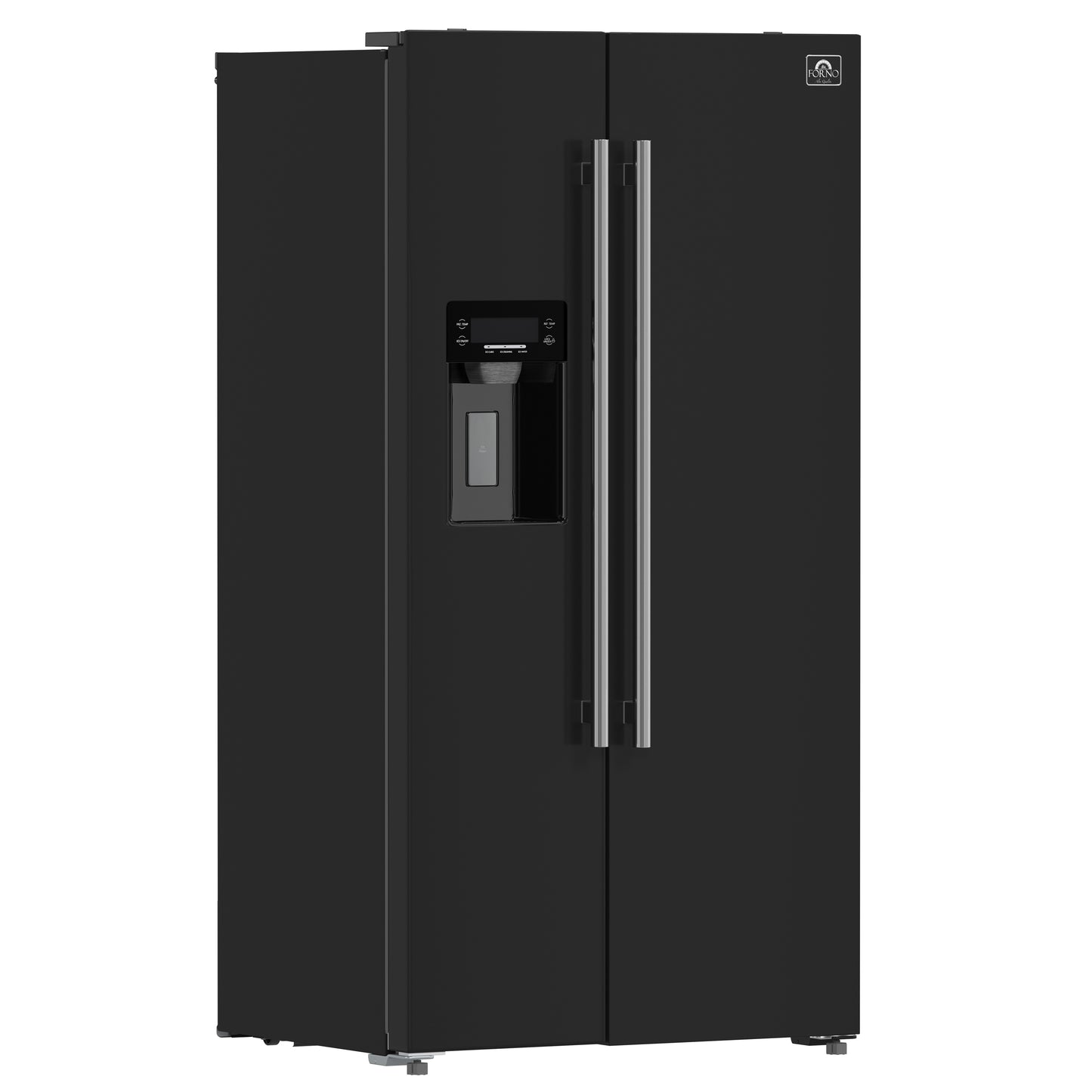 FORNO 2-Piece Black Kitchen Bundle - 30" Induction Range and 36" Bottom Freezer Refrigerator - Forno Appliances