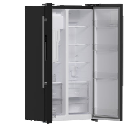 FORNO 2-Piece Black Kitchen Bundle - 30" Induction Range and 36" Bottom Freezer Refrigerator - Forno Appliances