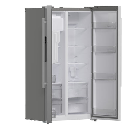 Forno Salerno 36-Inch Side-by-Side Stainless Steel Refrigerator, 20 cu.ft, ENERGY STAR Certified - Forno Appliances